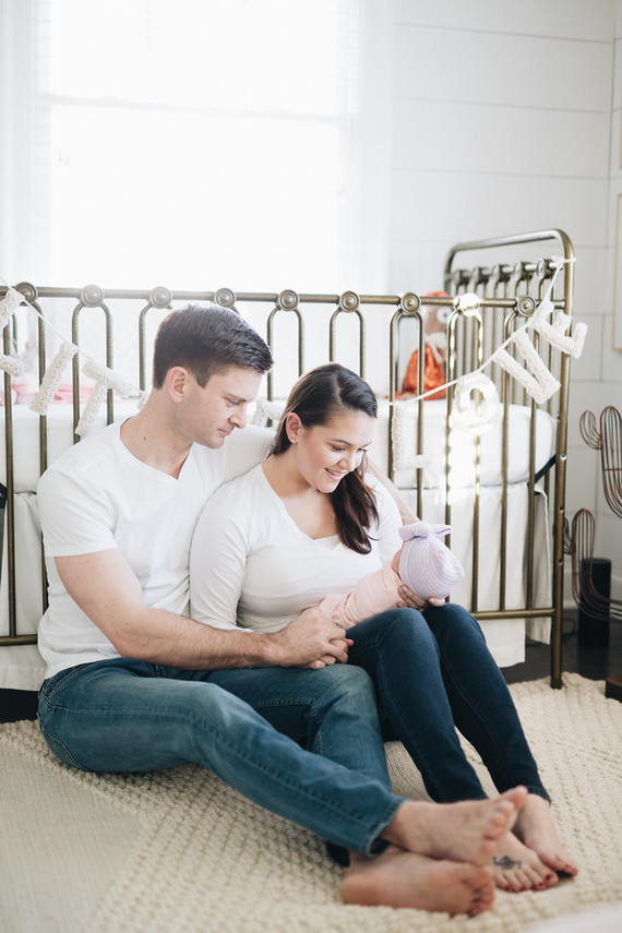 Feminine girl's nursery