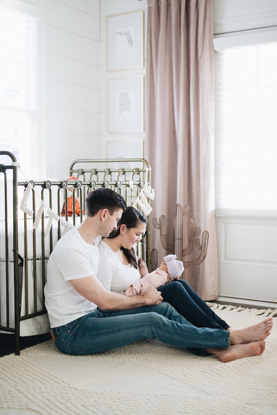 Feminine girl's nursery