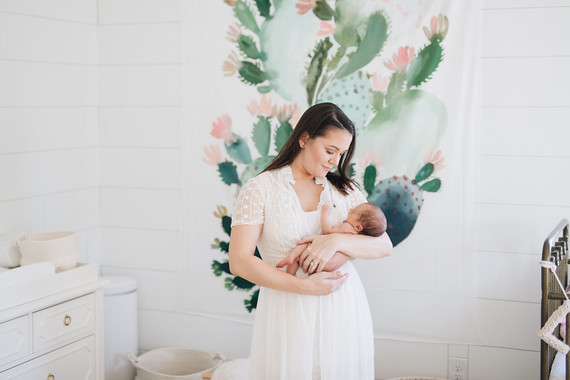 Feminine girl's nursery