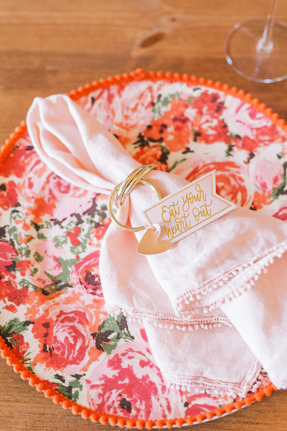 Floral place setting