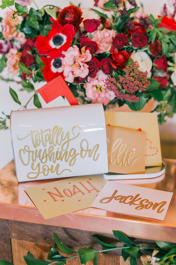 styled valentine's day bar