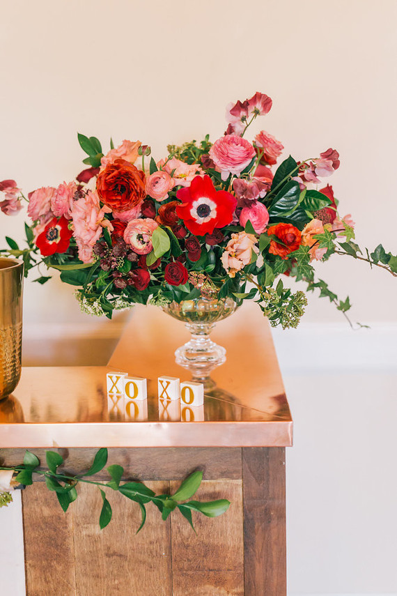 styled valentine's day bar