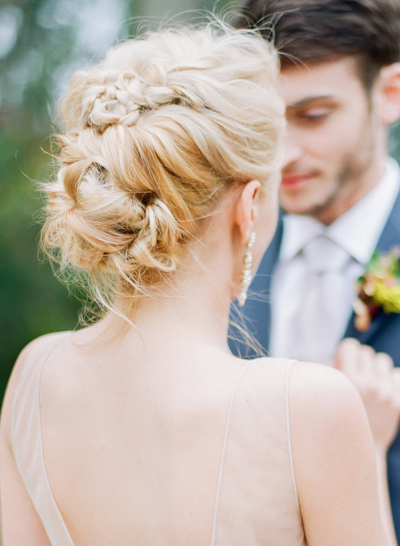 Braided bridal hairstyle
