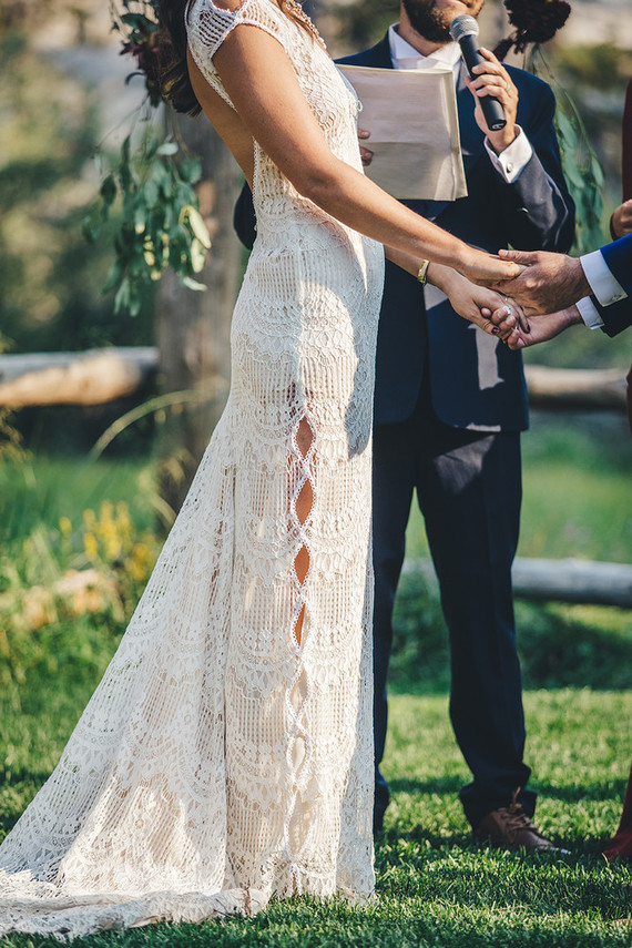 Sierra camp wedding at the Hideout in Kirkwood CA