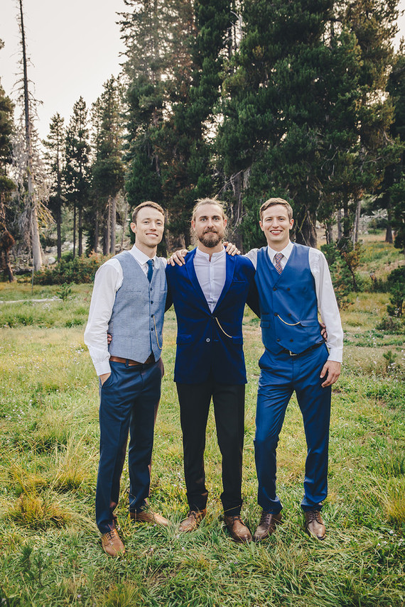 Sierra camp wedding at the Hideout in Kirkwood CA