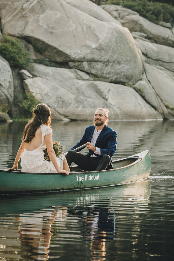 Sierra camp wedding at the Hideout in Kirkwood CA