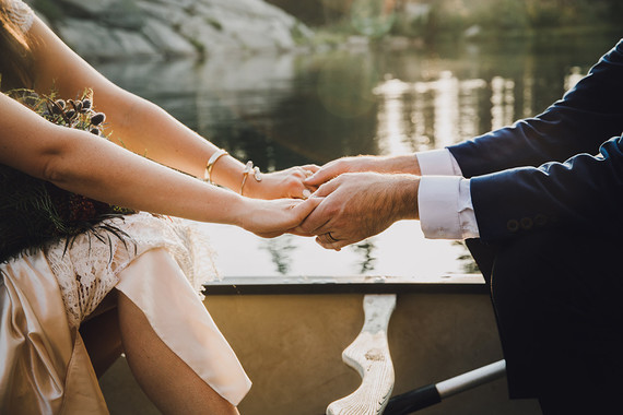 Sierra camp wedding at the Hideout in Kirkwood CA