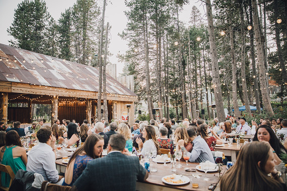 Sierra camp wedding at the Hideout in Kirkwood CA
