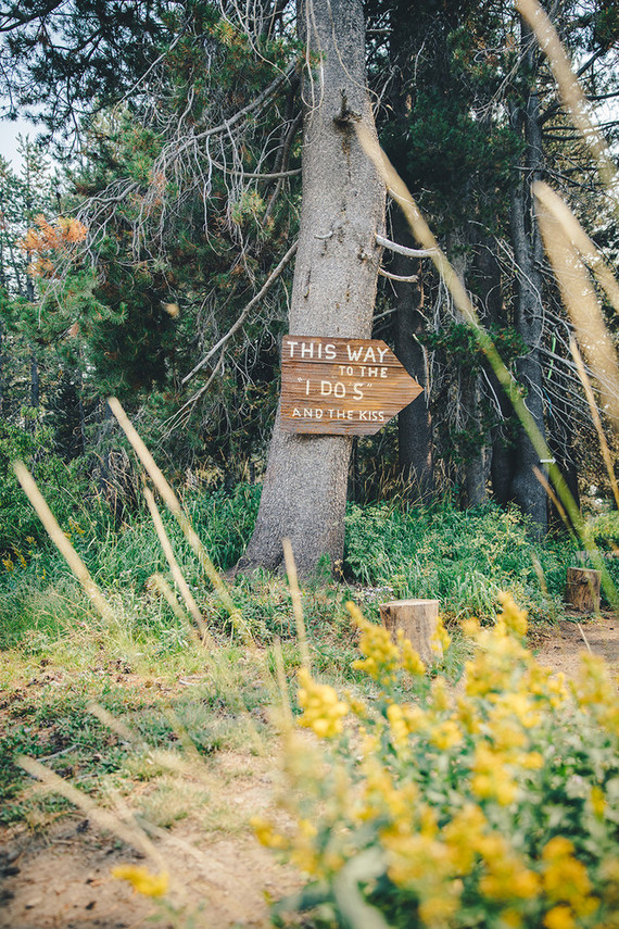 Sierra camp wedding at the Hideout in Kirkwood CA