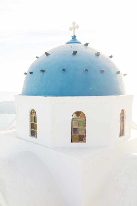 Santorini engagement shoot