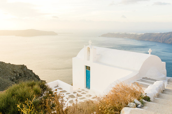 Santorini engagement shoot