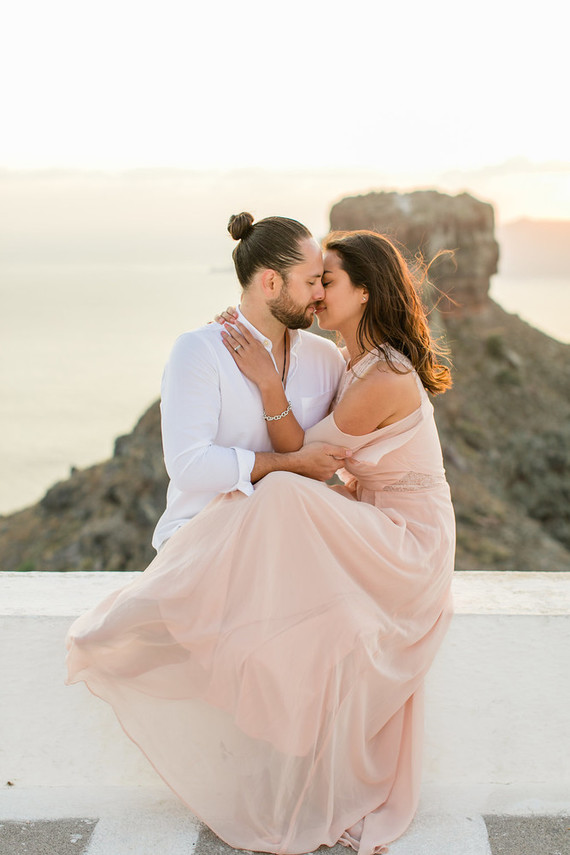 Santorini engagement shoot