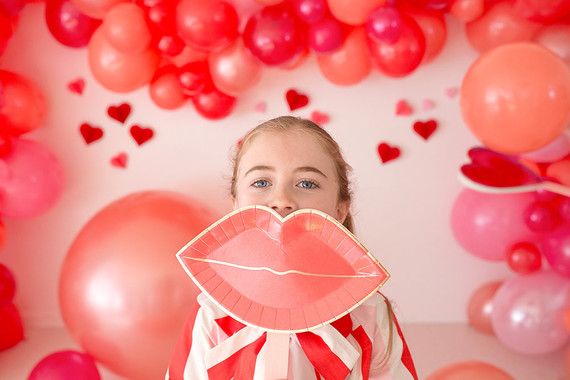 Pink and red floral Valentine's Day party