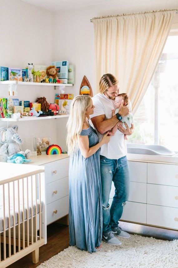 surf inspired nursery and newborn photos