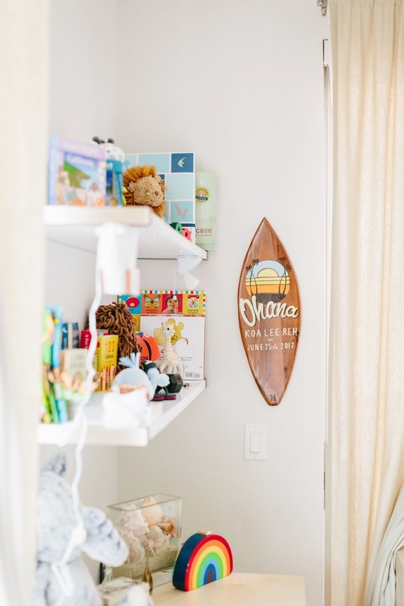 surf inspired nursery and newborn photos
