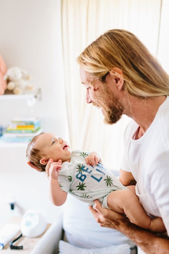 surf inspired nursery and newborn photos