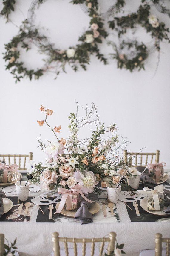 Floral Swan Lake ballet themed second birthday party