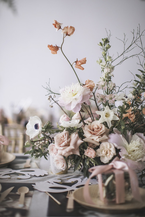 Floral Swan Lake ballet themed second birthday party