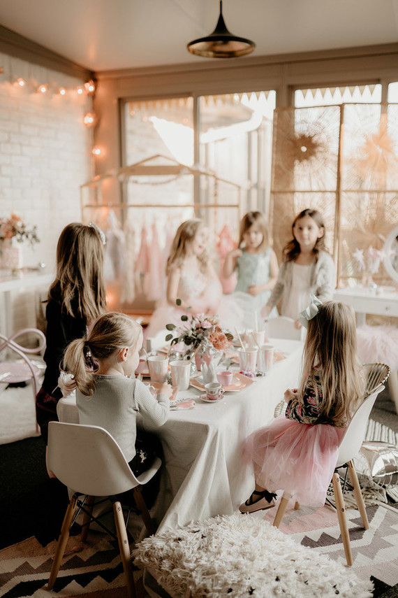 Boho princess tea party 4th birthday