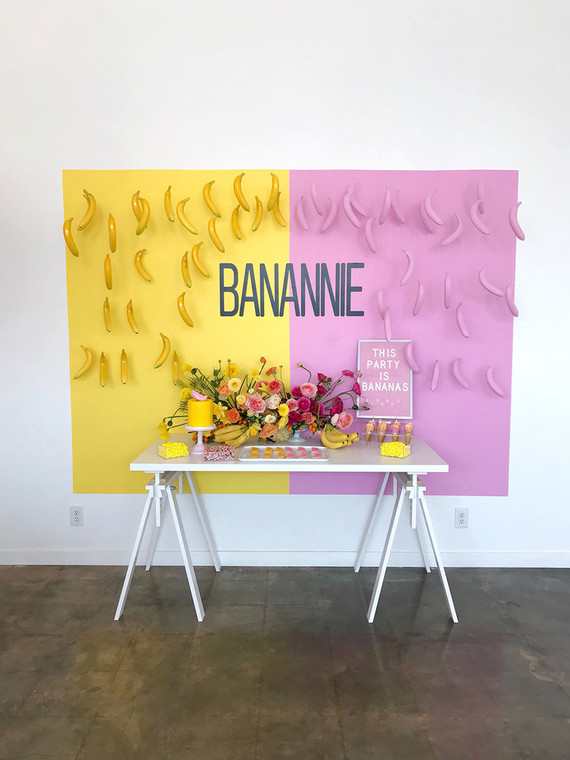 Museum of Ice Cream inspired Banana birthday party
