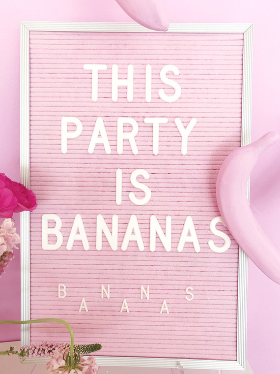 Museum of Ice Cream inspired Banana birthday party