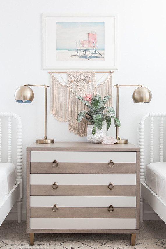 Modern coastal girl's room by Pure Salt Interiors