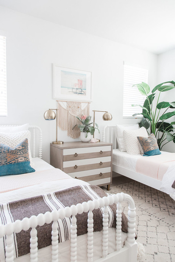 Modern coastal girl's room by Pure Salt Interiors Inspiration