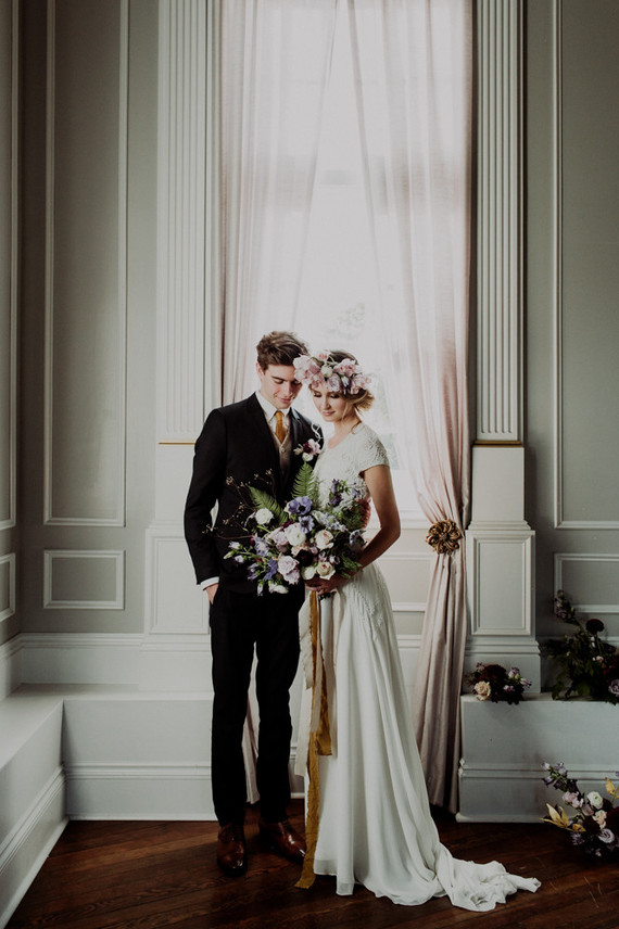 Moody spring elopement ideas at The Old Schoolhouse in Newberg Oregon