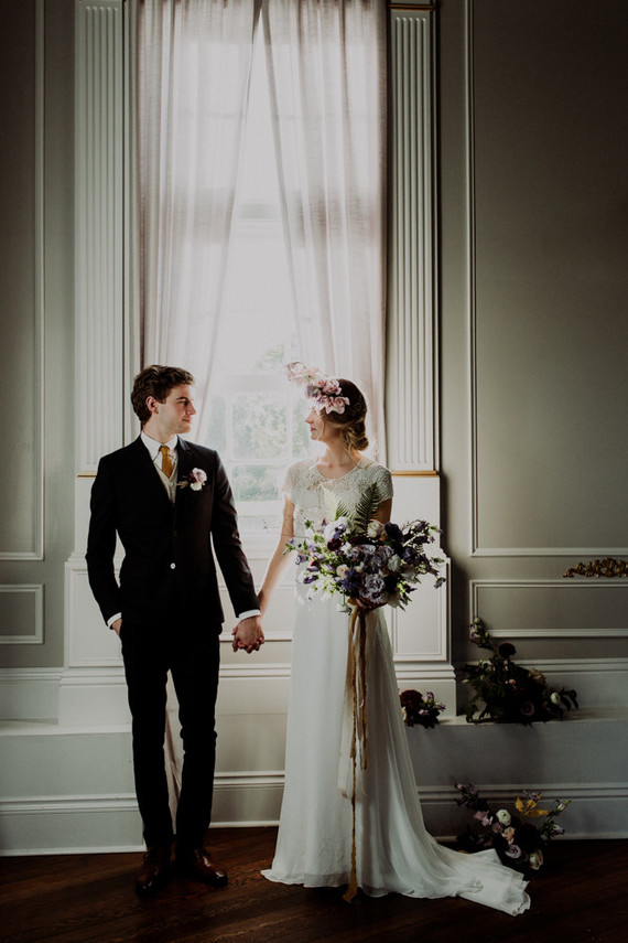 Moody spring elopement ideas at The Old Schoolhouse in Newberg Oregon