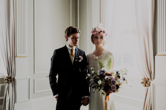 Moody spring elopement ideas at The Old Schoolhouse in Newberg Oregon