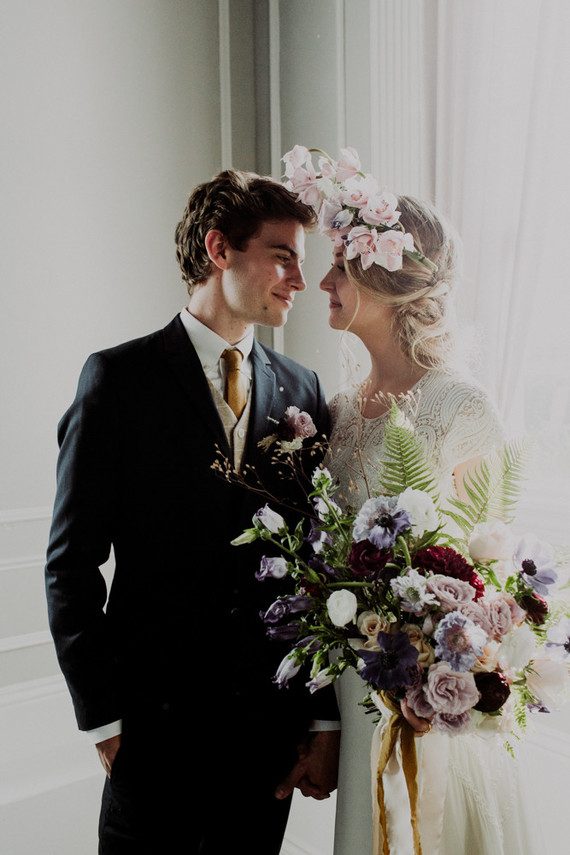 Moody spring elopement ideas at The Old Schoolhouse in Newberg Oregon