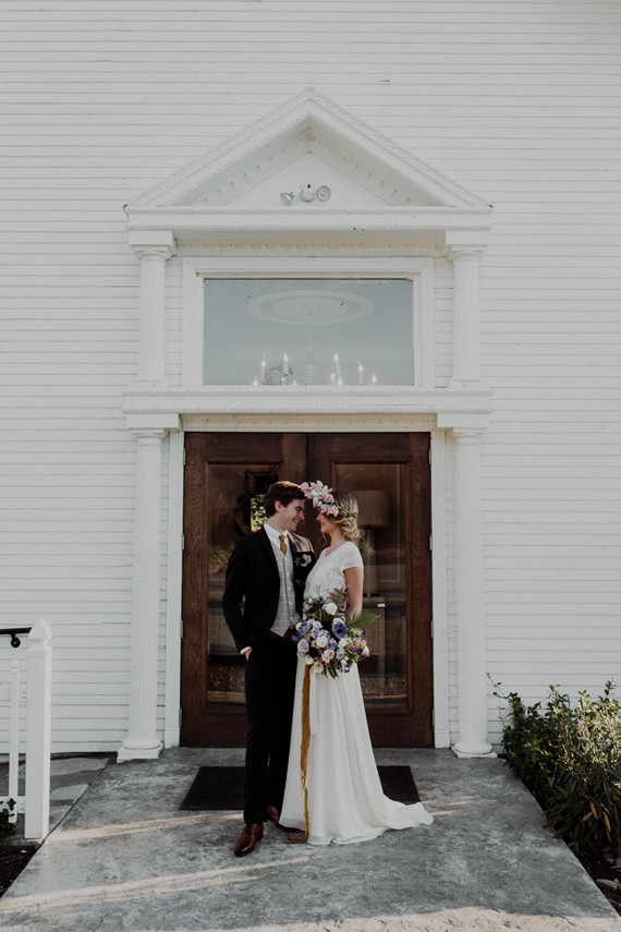 Moody spring elopement ideas at The Old Schoolhouse in Newberg Oregon Inspiration