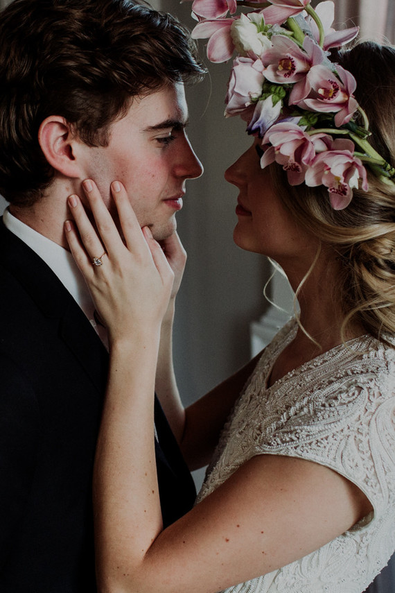 Moody spring elopement ideas at The Old Schoolhouse in Newberg Oregon