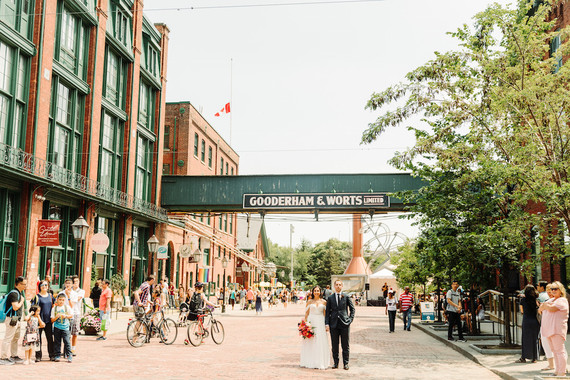 Bright whimsical Toronto Warehouse wedding