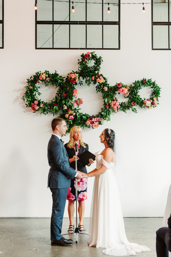 Bright whimsical Toronto Warehouse wedding