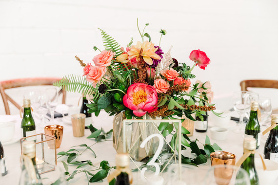 Bright whimsical Toronto Warehouse wedding