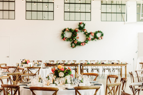 Bright whimsical Toronto Warehouse wedding