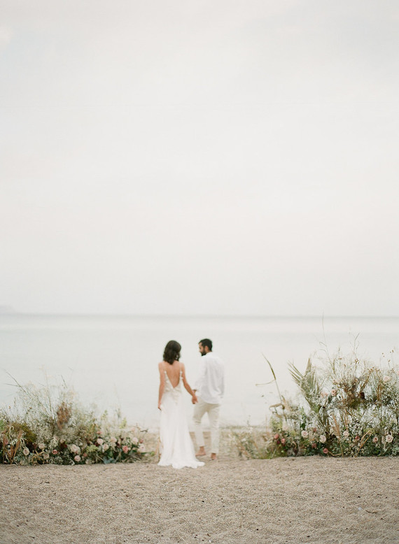 Rustic modern beach elopement ideas in Greece Inspiration
