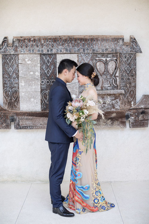 Elegant floral destination wedding in Bali