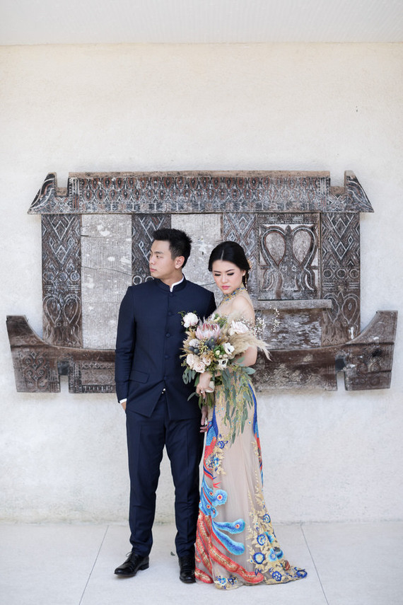 Elegant floral destination wedding in Bali