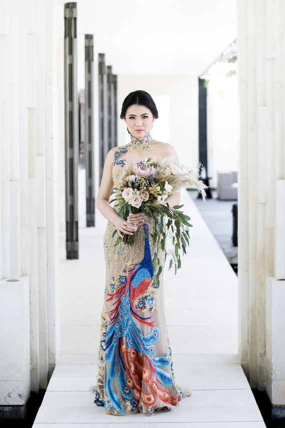 Elegant floral destination wedding in Bali