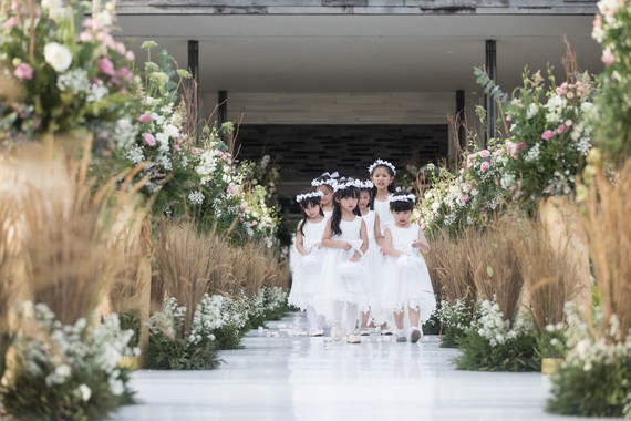 Elegant floral destination wedding in Bali