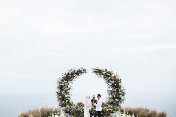 Elegant floral destination wedding in Bali