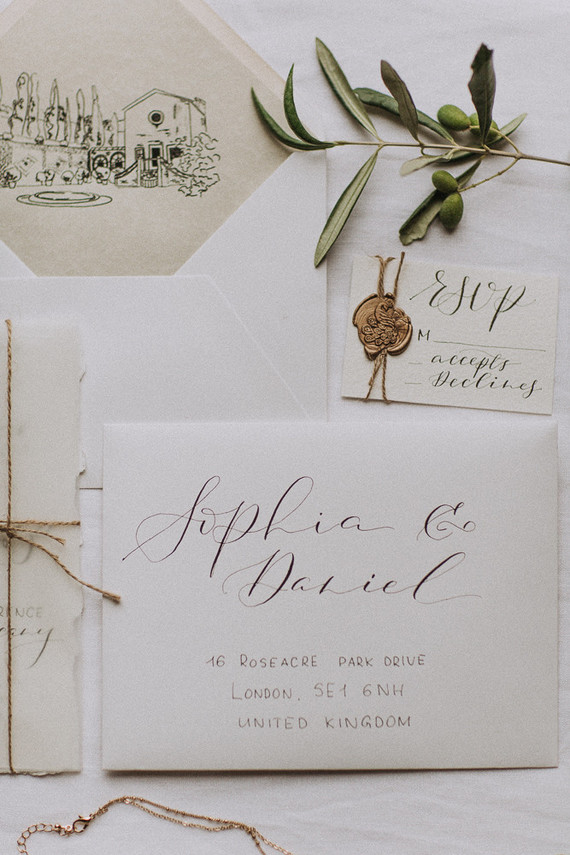 Romantic old world destination wedding in Tuscany