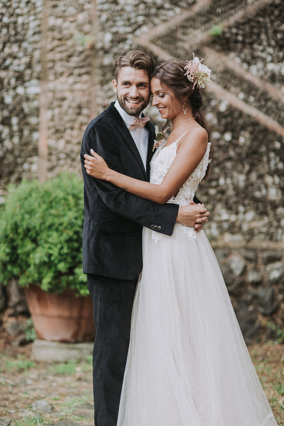 Romantic old world destination wedding in Tuscany