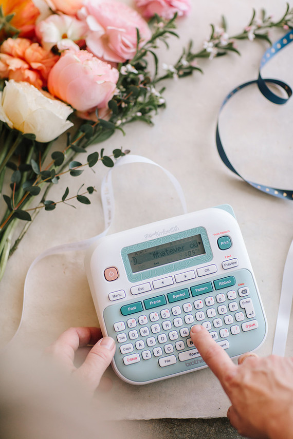 Printed ribbon with P-touch