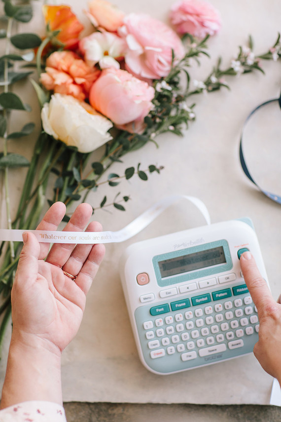 Printed ribbon with P-touch