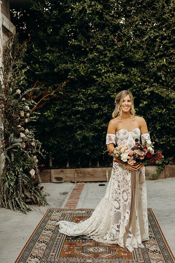 Boho Los Angeles wedding at The Lombardi House Inspiration