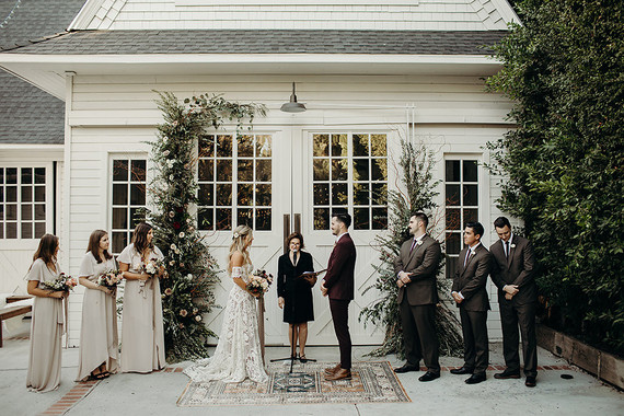 Boho Los Angeles wedding at The Lombardi House