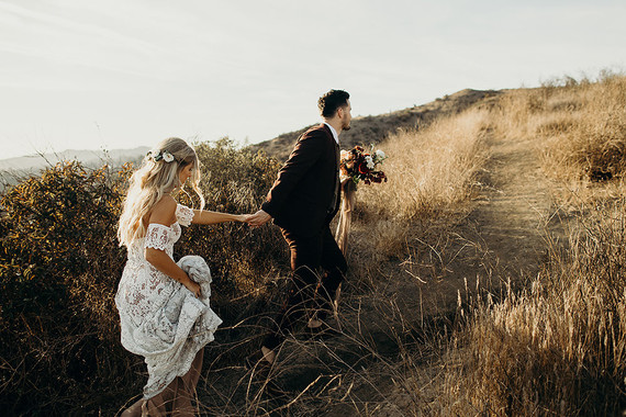 Boho Los Angeles wedding at The Lombardi House Inspiration